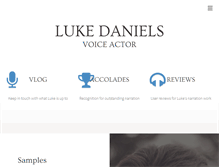 Tablet Screenshot of luke-daniels.com